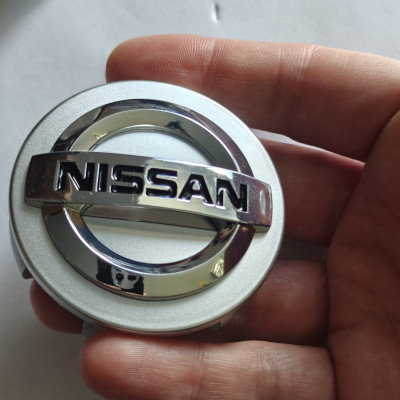 Ковпачки (заглушки) у диски срібні Nissan 60\57мм, NS-034